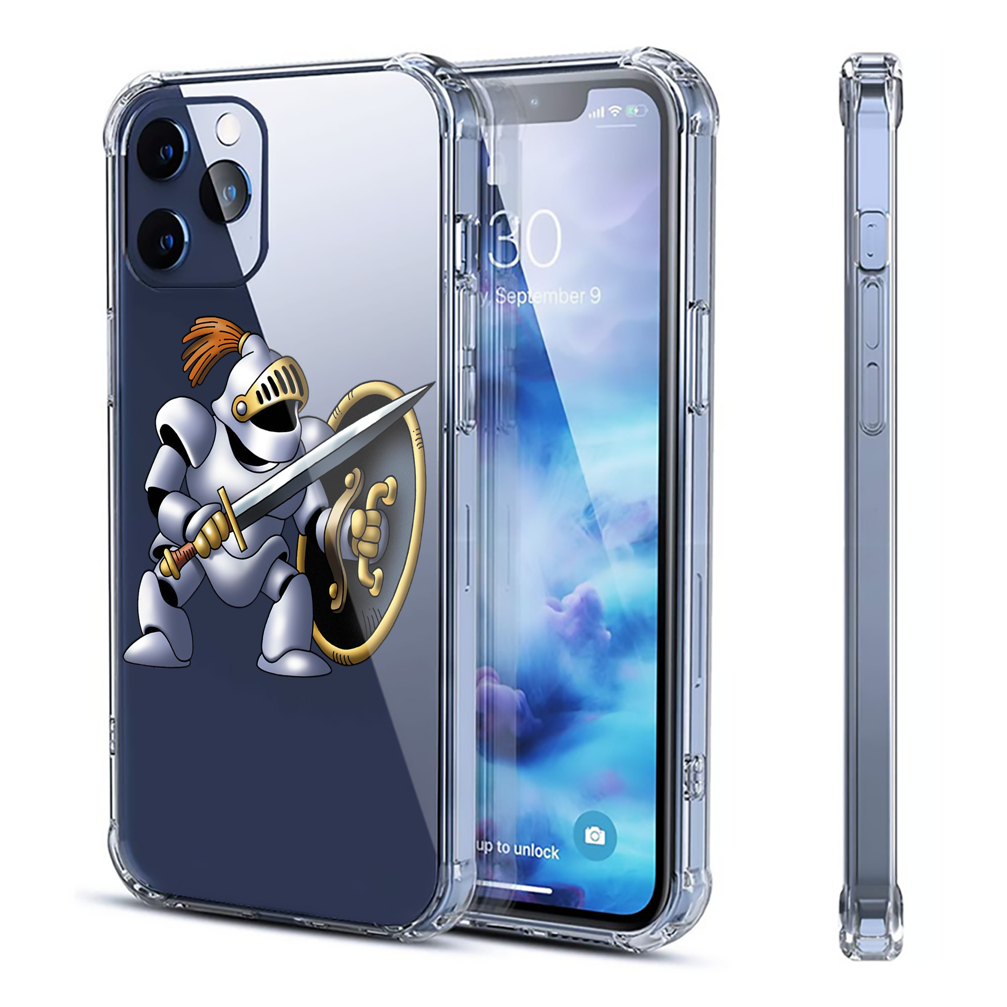（画像用） ドラゴンクエスト Doragon Kuesuto Dragon Quest 【iPhone 12シリーズ対応】透明スマホケース（クリアソフトケース）